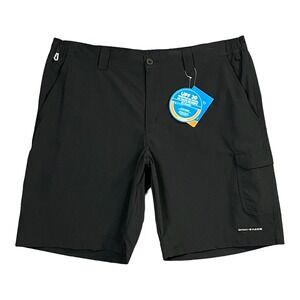 Columbia Mens Nylon Shorts 40X10" Black UPF‎ 30 Sun Protection Quick Dry Fabric